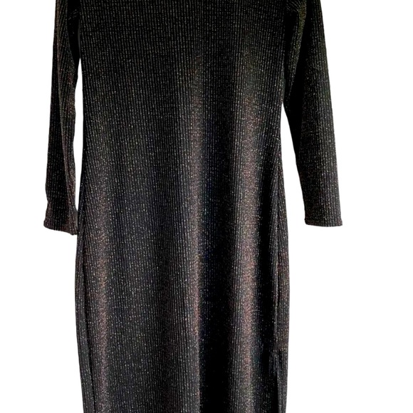 LOFT Midi Multi-Colour Shimmer Knit Dress - Picture 7 of 9